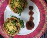 A picture of step 6 of Bread Catori -Chapati Chat.