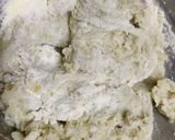 A picture of step 1 of Ranga Aloor Puli Pithe or Sweet Potato Fried Dumplings.