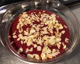 Une image de l'étape 7 de Compote de pêches de vigne au concentré de fruits et amandes.