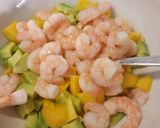 A picture of step 2 of Mango, avocado and prawn salad.