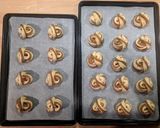 A picture of step 8 of Kanelbullar — Swedish cinnamon buns.