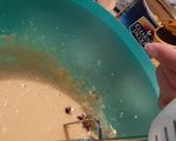 Foto del paso 4 de la receta: Volteado de frutas🥯🍎🍍🍒
