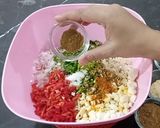 A picture of step 4 of Noodles Kebab.