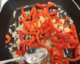 A picture of step 2 of McPhee's Coconut and Bell Pepper King Prawn Curry.