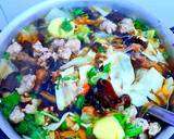 แกงจืดฟองเต้าหู้ใส่ดอกไม้จีน วิธีทำสูตร 6 รูป