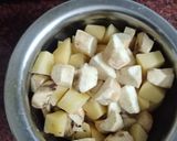 A picture of step 1 of Sweet potato sabji.