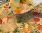 Фото кроку 6 до Вершковий суп з червоною рибою🥘.