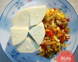 A picture of step 4 of Boiled yam and cabbage sauce.