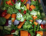 A picture of step 2 of Sheet pan Paprika Chicken and Vegetables.