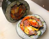 A picture of step 16 of Japanese Salad Roll Sushi 🌹.