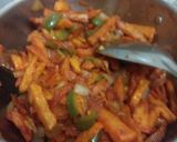 A picture of step 6 of Chilli Potato.