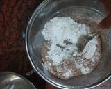 A picture of step 3 of Eggless chocholate temptation cake.
