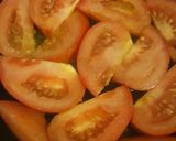 Foto del paso 3 de la receta: Polenta con salsa de tomates asados y salchichas