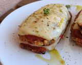 Foto del paso 8 de la receta: Milhojas de Milanesas de Berenjena con Pimientos del Piquillo