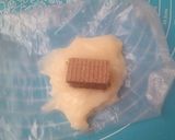 Foto langkah ke 2 dari resep Mochi isi wafer coklat (tanpa tepung ketan).