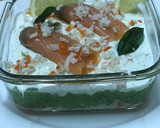 Foto del paso 4 de la receta: Cóctel de brócoli y salmón con queso y surimi