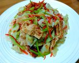豆包炒高麗菜的食譜步驟2照片