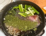 A picture of step 1 of Smoked Pork & Noodle Soup.