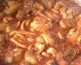 Foto del paso 10 de la receta Pollo con calamares y gambas