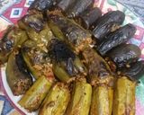A picture of step 3 of Stuffed Eggplant, Bell Peppers, and Zucchini with Rice.
