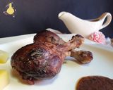 Foto del paso 8 de la receta *Pollo al vino aromatizado a la menta*