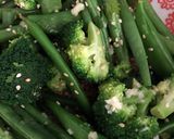 A picture of step 3 of Greens and sesame seeds.