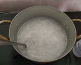 Hình bước làm 2 của món Rau câu dừa non lá dứa