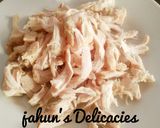 A picture of step 1 of Shredded Chicken Stir fry.