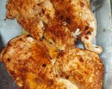 Sült csirkemell gombamártással és sültkrumplival recept fázis 3 fotója