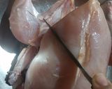 A picture of step 1 of Chicken charga with veggi rice.