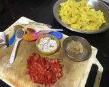 A picture of step 1 of Masala gobi.
