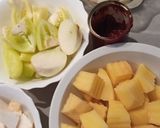 Sajtos tejfölös krumplifőzelék sült kolbásszal (rántásmentes és habarásmentes) recept fázis 1 fotója
