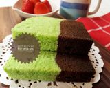 Foto langkah ke 9 dari resep 279. Bolu Santan Lapis Coklat-Pandan.