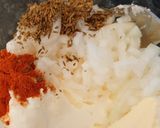 A picture of step 2 of Cottage cheese spread.