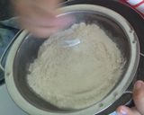 A picture of step 1 of Pandan Crepe with Young Green Rice Filling.