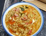 Foto langkah ke 4 dari resep Seblak Makaroni Putih Telur.