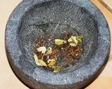 A picture of step 2 of Satvik PEACH Pulao.