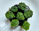 A picture of step 8 of Blanched Water Spinach with Black Sesame Sauce (Vegan).