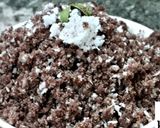 A picture of step 14 of Soft Ragi puttu.