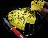 A picture of step 6 of Khamman dhokla.