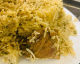 A picture of step 9 of Hary Masaly Ka Pulao (Green Pulao).