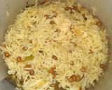 A picture of step 5 of Kala chana pulao.