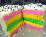 Foto langkah ke 11 dari resep Rainbow Cake Kukus Lembut.