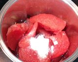 A picture of step 1 of Watermelon Agua Fresca.