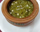 A picture of step 8 of Saag Gosht.