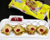 A picture of step 6 of Maggi Sandwich.