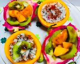 Foto del paso 4 de la receta: Ensaladas de caqui, pitahaya, kiwi