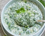 A picture of step 2 of Spinach Raita.