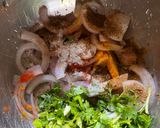 A picture of step 1 of Veg pakoda oil free vegetarian dish 0 oil onion potatoes cabbage,healthy pakoda for diet,snacks.