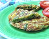 Foto del paso 5 de la receta Tortilla de brócoli con queso Brie